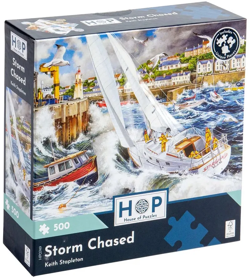 legpuzzel Storm Chased 500 stukjes landschap. från House of Puzzles, utgåva Flerfärgad – kartong