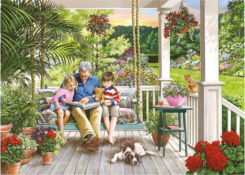 legpuzzel Storytime 1000 stukjes deluxe puzzel. fra House of Puzzles, Flerfarvet-udgave – æske