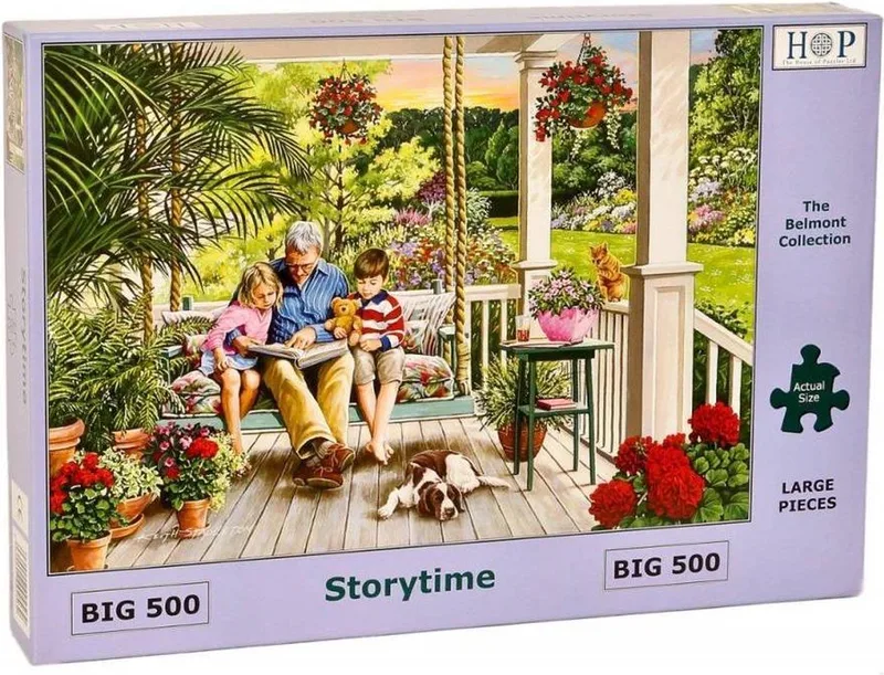 legpuzzel Storytime 500 XL stukjes nostalgie. från House of Puzzles, utgåva Flerfärgad – kartong