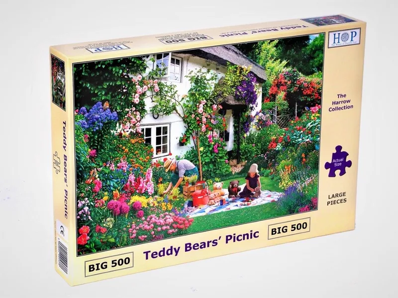 legpuzzel Teddy Bears Picnic 500 XL stukjes. from House of Puzzles, Multicolour edition – box