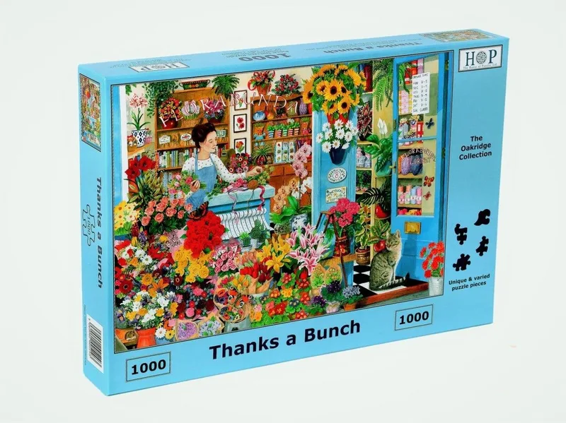 Legpuzzel - Thanks a Bunch Puzzel 1000 Stukjes from House of Puzzles, Multicolour edition – box