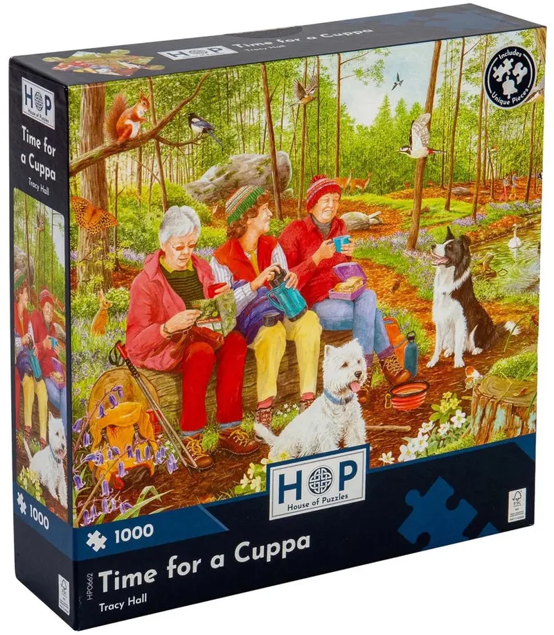 legpuzzel Time For a Cuppa 1000 stukjes volwassenen. de House of Puzzles, édition Multicolore – boîte