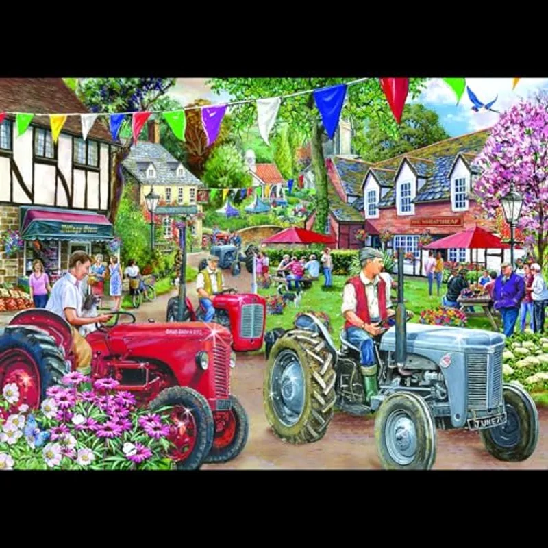 legpuzzel Tractor Parade 1000 stukjes Find the Differences. van House of Puzzles, editie Meerkleurig – doos
