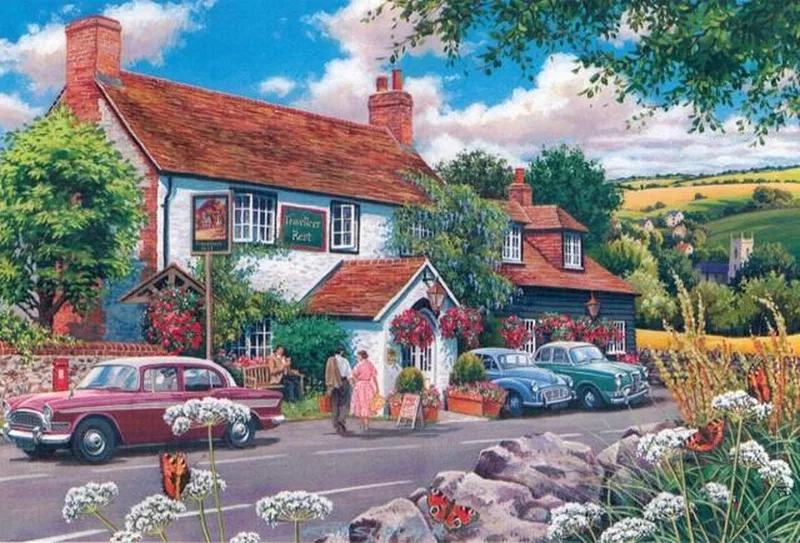 legpuzzel Travellers Rest 500 XL stukjes puzzel. från House of Puzzles, utgåva Flerfärgad – kartong