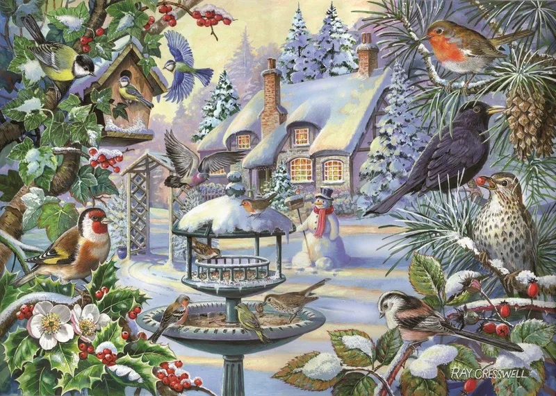 legpuzzel Winter Birds 500 XL stukjes dieren. von House of Puzzles, Ausgabe Mehrfarbig – Schachtel