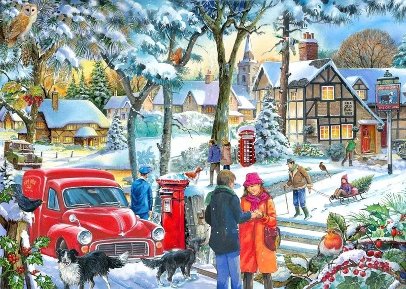 legpuzzel Winter Wishes 1000 stukjes karton. von House of Puzzles, Ausgabe Mehrfarbig – Schachtel