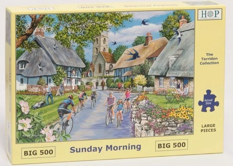 Legpuzzel - XL 500 Grote Stukken - Sunday Morning - House Of Puzzels from House of Puzzles, Multicolour edition – box
