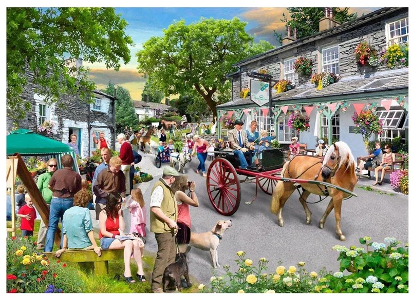 legpuzzel XXL Pony Parade 500 stukjes kleurrijk. fra House of Puzzles, Flerfarvet-udgave – æske