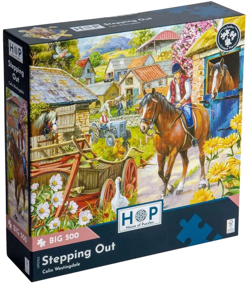 legpuzzel XXL Stepping Out 500 stukjes landschap. de House of Puzzles, édition Multicolore – boîte