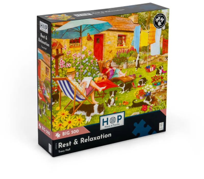 legpuzzel XXL stukjes Rest & Relaxation 500 stuks. from House of Puzzles, Multicolour edition – box