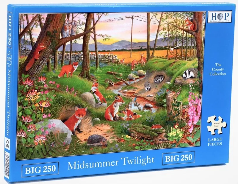 Midsummer Twilight Puzzel 250 XL stukjes de House of Puzzles, édition Multicolore – boîte