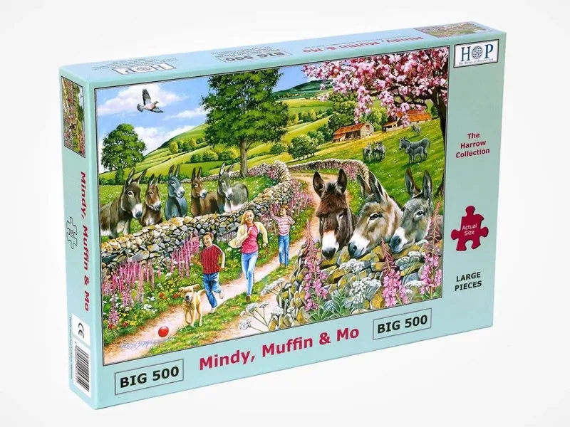 Mindy, Muffin & Mo Puzzel 500 XL Stukjes from House of Puzzles, Multicolour edition – box