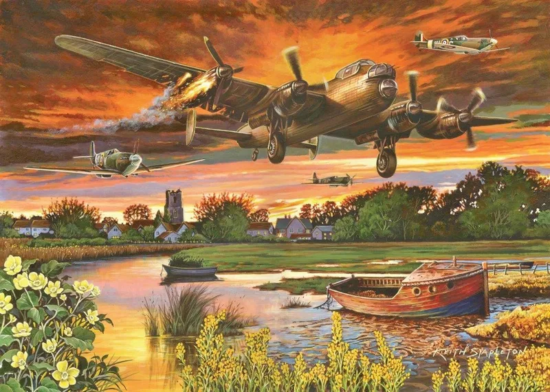 On A Wing & A Prayer - 1000 Piece Jigsaw Puzzle. från House of Puzzles, utgåva Flerfärgad – kartong