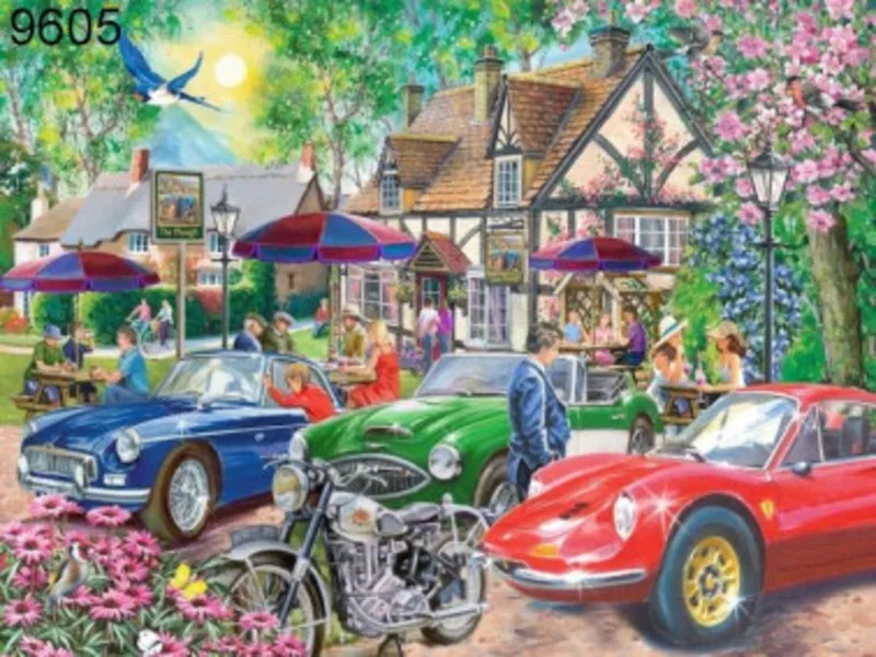 Puzzel 500 XL stukjes "Plough Inn" fra House of Puzzles – æske