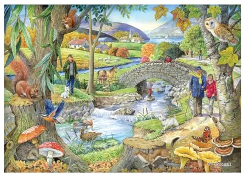 puzzel XXL - legpuzzel rivierwandeling - 250 stukjes. fra House of Puzzles, Flerfarvet-udgave – æske