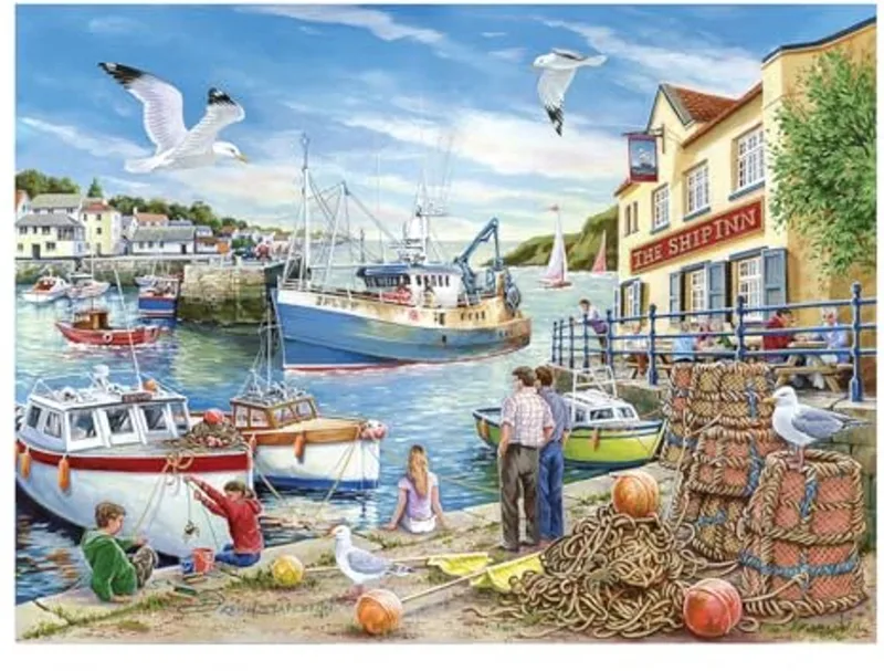 puzzel XXL Ship Inn 500 stukjes - extra grote stukken. from House of Puzzles, Multicolour edition – box