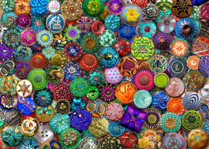 Puzzle Glass Buttons - 1000 pièces from House of Puzzles – box