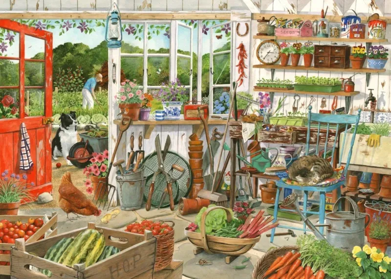 Puzzle Hangar De Rempotage - 1000 pièces from House of Puzzles – box