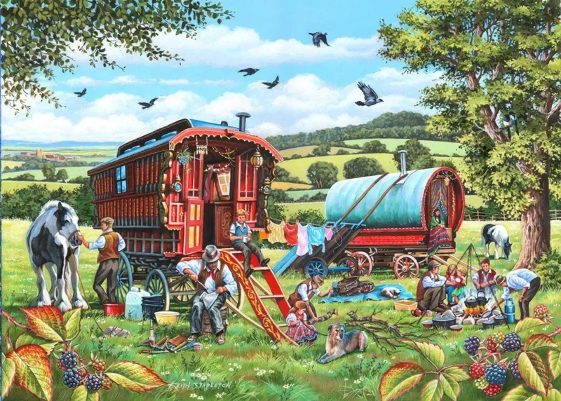 Puzzle Homme Colporteur - 1000 pièces van House of Puzzles – doos