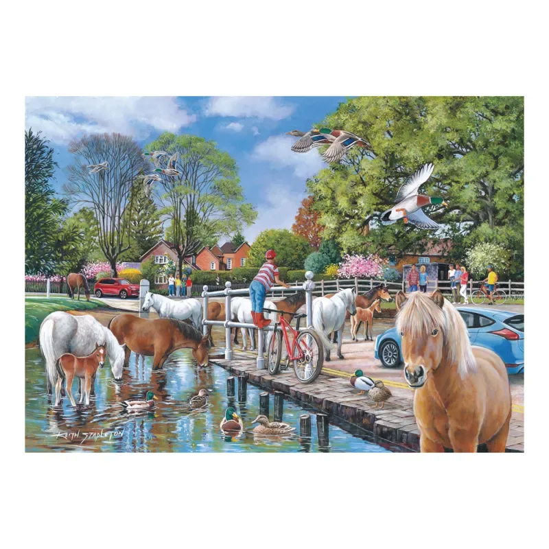 Puzzle Les Poneys de New Forest - 1000 pièces from House of Puzzles – box