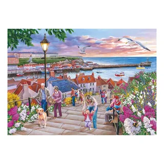 Puzzle Mini Puzzle - 199 Steps Whitby - 150 à 199 pièces fra House of Puzzles – æske 2 af 2