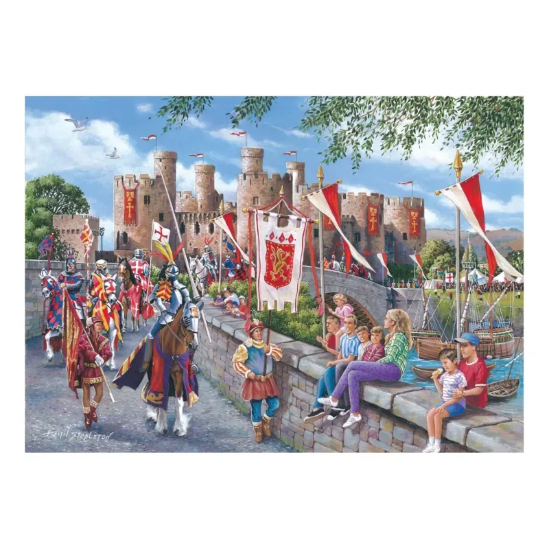 Puzzle Mini Puzzle - Conwy Castle - 150 à 199 pièces fra House of Puzzles – æske 2 af 2