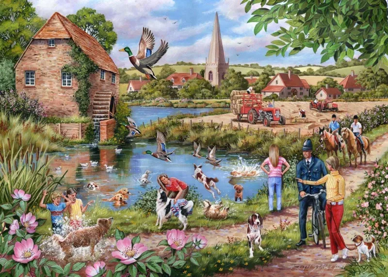 Puzzle Nage Du Chien - 1000 pièces from House of Puzzles – box