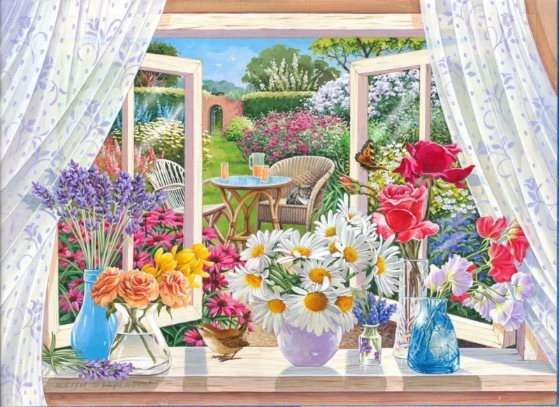 Puzzle Pièces XXL - Brise d'Ete - 200 à 499 pièces van House of Puzzles – doos