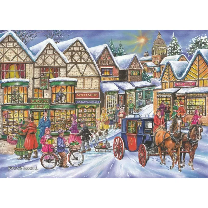 Puzzle Pièces XXL - Old Time Shopping - 200 à 499 pièces van House of Puzzles – doos