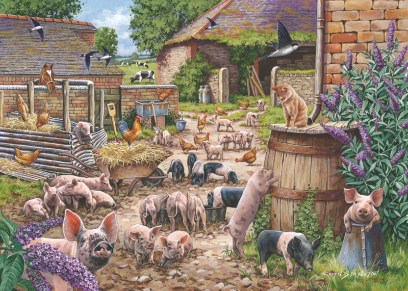 Puzzle Piglet Pandemonium - 500 à 999 pièces from House of Puzzles – box