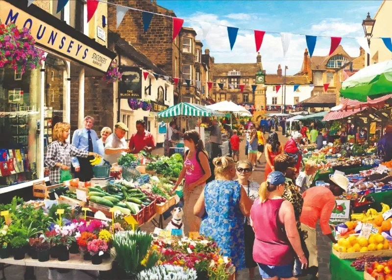 Puzzle Street Market - 500 à 999 pièces fra House of Puzzles – æske