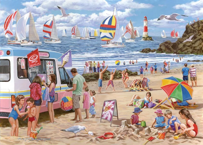 Regatta Day Puzzel 500 XL stukjes från House of Puzzles, utgåva Flerfärgad – kartong