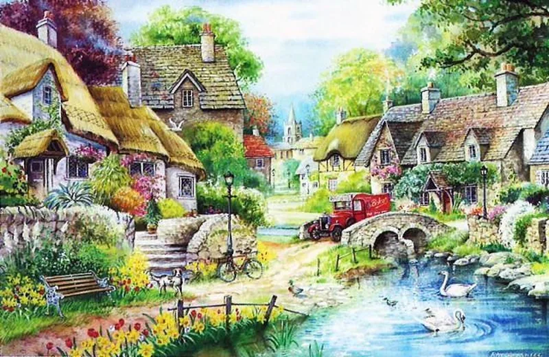 River Cottage Legpuzzel 250 Stukjes – 48,3 x 34,3 cm – The House of Puzzles from House of Puzzles, Multicolour edition – box