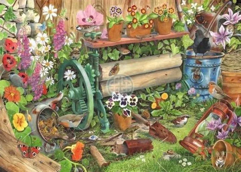 Robin's Nest Puzzel 1000 Stukjes von House of Puzzles, Ausgabe Mehrfarbig – Schachtel