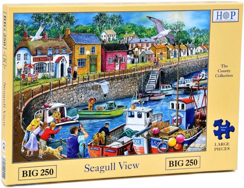Seagull View Puzzel 250 XL stukjes from House of Puzzles, Multicolour edition – box