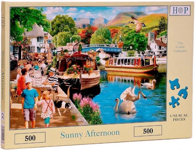 Sunny Afternoon Puzzel 500 stukjes från House of Puzzles, utgåva Flerfärgad – kartong