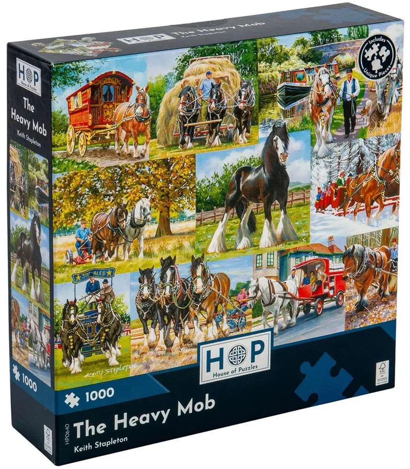 The Heavy Mob Puzzel 1000 Stukjes von House of Puzzles, Ausgabe Mehrfarbig – Schachtel