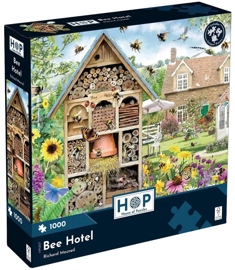 The House of Puzzles Bee Hotel 1000 Piece Puzzle. von House of Puzzles, Ausgabe Mehrfarbig – Schachtel