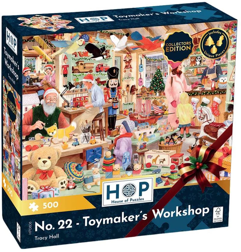 The House of Puzzles DUE JUL No. 22 - Toymaker's Workshop 500 Piece Puzzle. från House of Puzzles, utgåva Flerfärgad – kartong