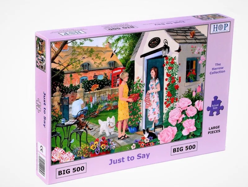The House of Puzzles - Legpuzzel - 500 XL stukjes - Just to Say fra House of Puzzles, Flerfarvet-udgave – æske