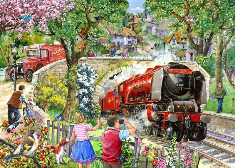The House of Puzzles - Legpuzzel - 500 XL stukken - Daily Express fra House of Puzzles, Flerfarvet-udgave – æske