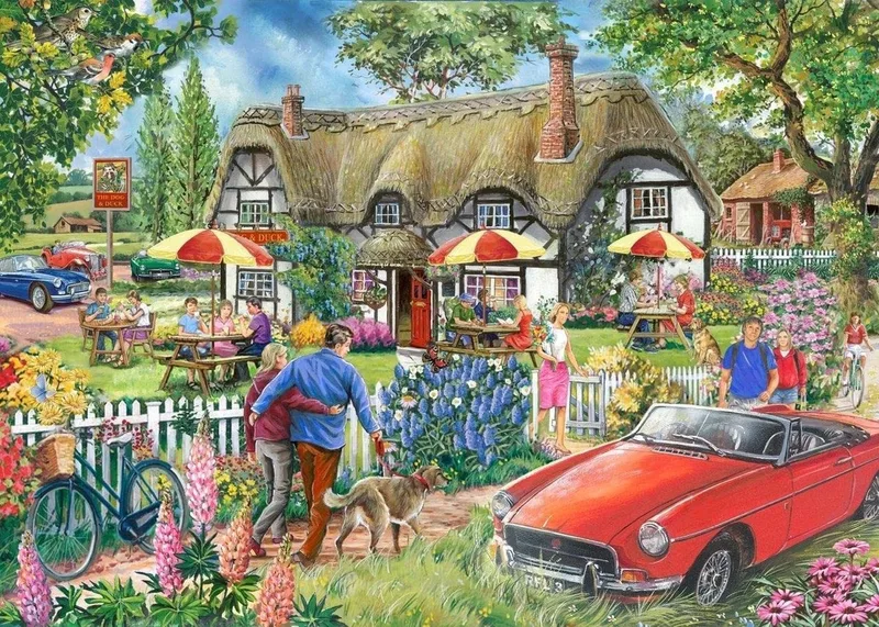 The House of Puzzles - Legpuzzel - Country Pub - 500 XL stukjes from House of Puzzles, Multicolour edition – box