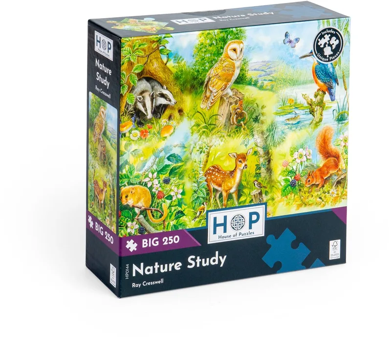 The House of Puzzles Nature Study XXL – Legpuzzel – 250 stukjes – 48 x 34 cm from House of Puzzles, Multicolour edition – box