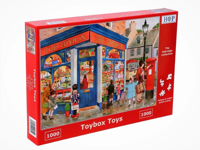 Toybox Toys - 1000 Piece Jigsaw Puzzle. from House of Puzzles, Multicolour edition – box