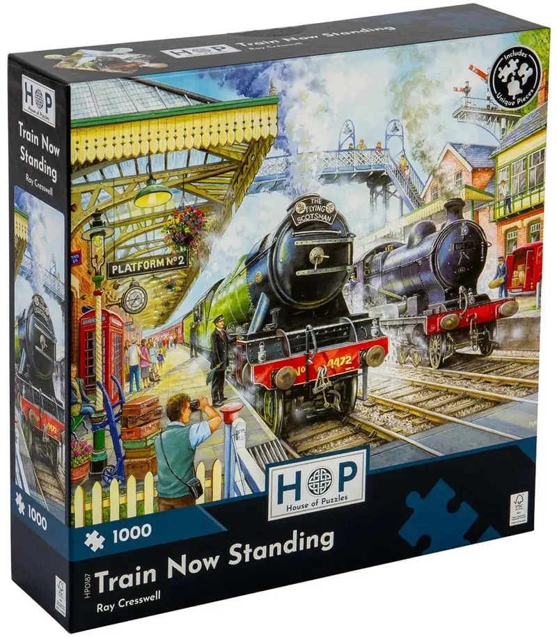 Train Now Standing Puzzel 1000 Stukjes from House of Puzzles, Multicolour edition – box