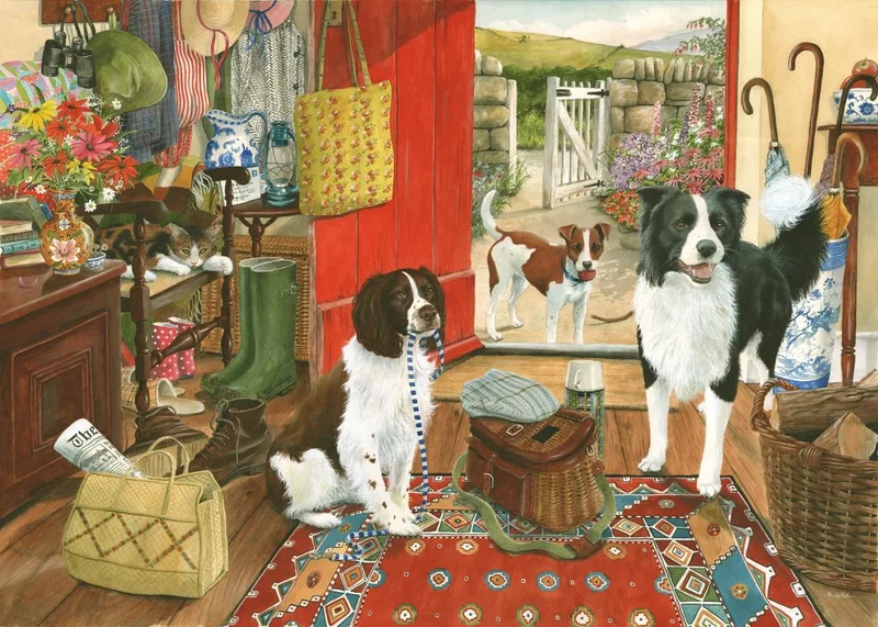 Walkies Puzzel 1000 Stukjes fra House of Puzzles, Flerfarvet-udgave – æske