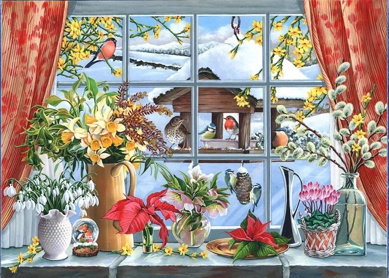 Watch The Birdies Puzzel 500 Stukjes de House of Puzzles, édition Multi-coloured – boîte