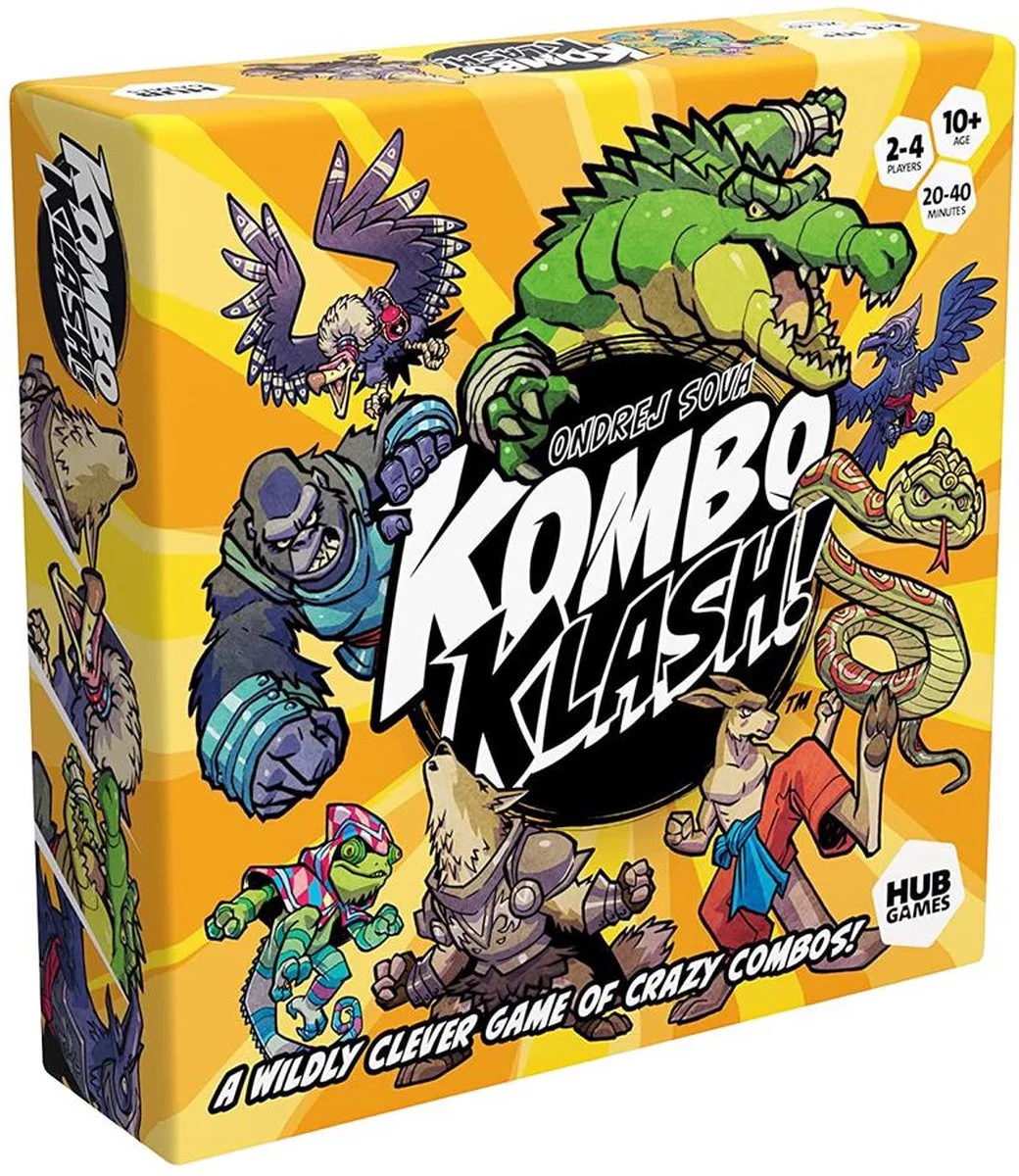 Kombo Klash - Bordspel - 2 tot 4 spelers - vanaf 8 jaar - Engelstalig spel de Hub Games – boîte