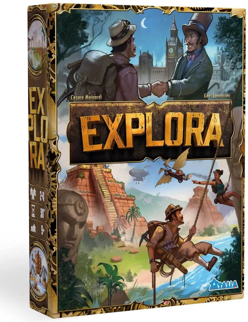 kaartspel Explora avontuur schatten zoeken 2-4 spelers. von HUCH! – Schachtel