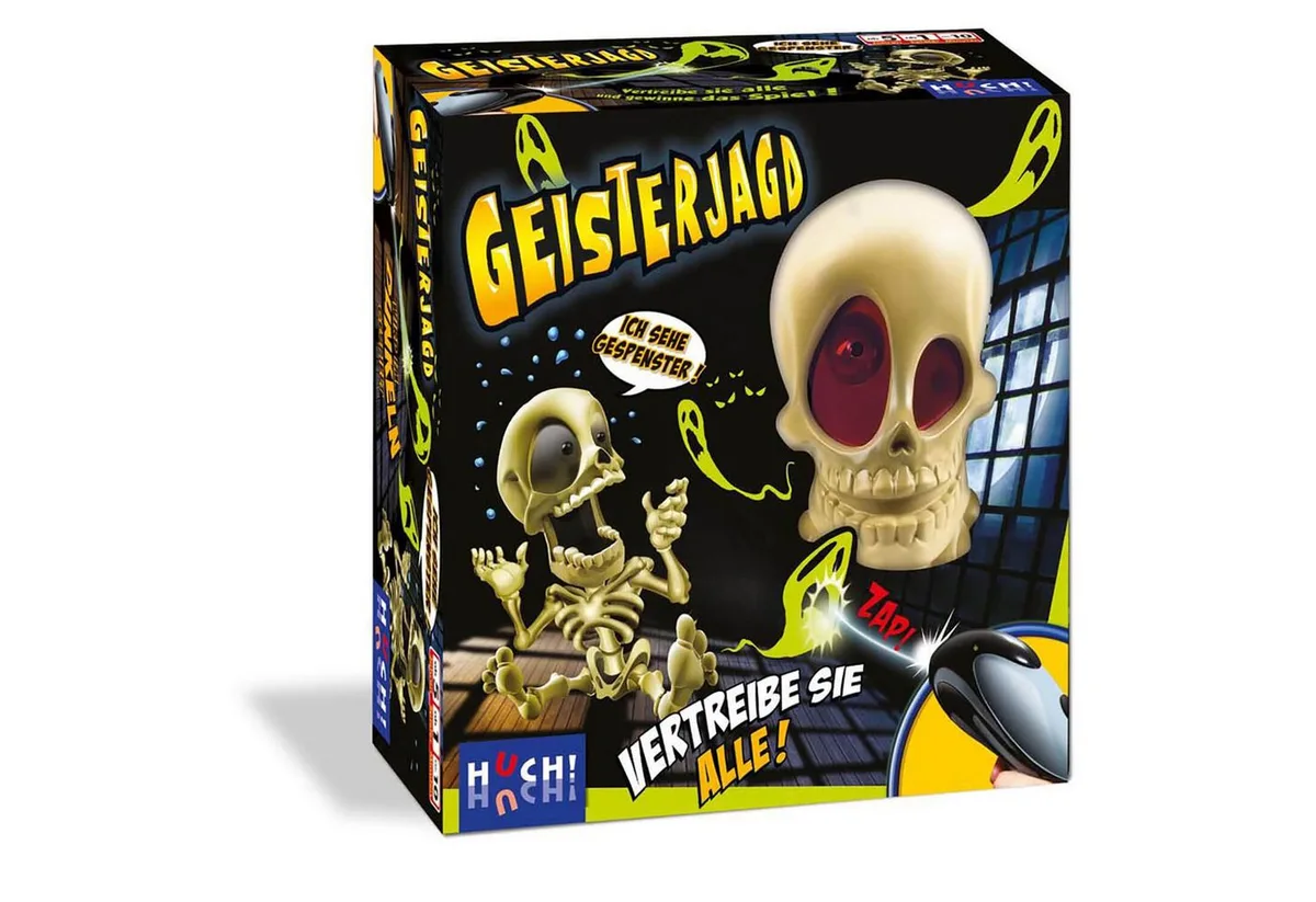 Spiel Geisterjagd, Geisterjagd von HUCH!, Ausgabe Mehrfarbig – Schachtel